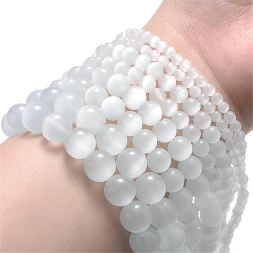 Natursteinperlen, 4, 6, 8, 10 mm, Aquamarin, Lava, Türkis, Achat, Quarz, Jaspis, Kristalle, Perlen zur Schmuckherstellung, DIY-Halskette – Katzenaugenperlen – 8 mm, 45 bis 46 Stück Natursteinperlen, 4, 6, 8, 10 mm, Aquamarin, Lava, Türkis, Achat, Quarz, Jaspis, Kristalle, Perlen zur Schmuckherstellung, DIY-Halskette – Katzenaugenperlen – 8 mm, 45 bis 46 Stück von TBSKUY