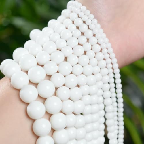 Natursteinperlen, 4, 6, 8, 10 mm, Aquamarin, Lava, Türkis, Achat, Quarz, Jaspis, Kristalle, Perlen zur Schmuckherstellung, DIY-Halskette – Porzellan, weißer Onyx – 8 mm, 45 bi Natursteinperlen, 4, 6, 8, 10 mm, Aquamarin, Lava, Türkis, Achat, Quarz, Jaspis, Kristalle, Perlen zur Schmuckherstellung, DIY-Halskette – Porzellan, weißer Onyx – 8 mm, 45 bi von TBSKUY