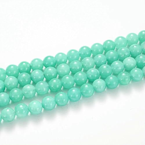 Natursteinperlen, Tigerauge, Achate, Amazonit, Jade, Mondstein, Quarz, Lavaperlen zur Schmuckherstellung, DIY-Armbandzubehör, australische Jade, 4,0 mm (ca. 91) von TBSKUY
