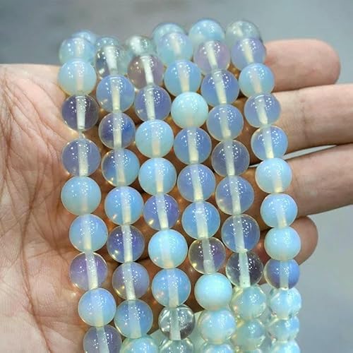 Natursteinperlen, blaues Tigerauge, runde lose Perlen, DIY-Charm-Armband, Ohrringe zur Schmuckherstellung, 38,1 cm Strang, 4/6/8/10/12/14,0 mm, weißer Opalitquarz, 10 mm, ca. 36 Stück Natursteinperlen, blaues Tigerauge, runde lose Perlen, DIY-Charm-Armband, Ohrringe zur Schmuckherstellung, 38,1 cm Strang, 4/6/8/10/12/14,0 mm, weißer Opalitquarz, 10 mm, ca. 36 Stück von TBSKUY