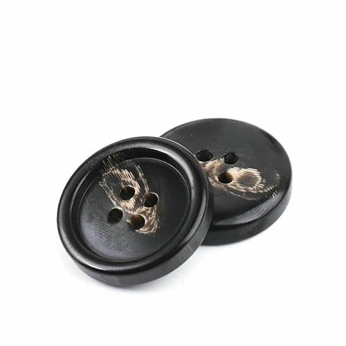 Neue 10 Stück Harzknöpfe mit 4 Löchern, Nähzubehör, Größe komplett für Kleidung, dekorative Knöpfe, handgefertigt, DIY-NK048, 15–20 mm von TBSKUY