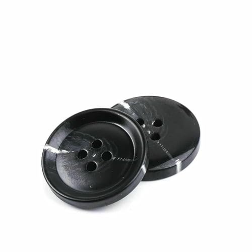 Neue 10 Stück Harzknöpfe mit 4 Löchern, Nähzubehör, Größe komplett für Kleidung, dekorative Knöpfe, handgefertigt, DIY-NK048-18-20 mm von TBSKUY