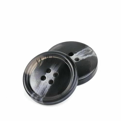 Neue 10 Stück Harzknöpfe mit 4 Löchern, Nähzubehör, Größe komplett für Kleidung, dekorative Knöpfe, handgefertigt, DIY-NK048-23-28 mm von TBSKUY
