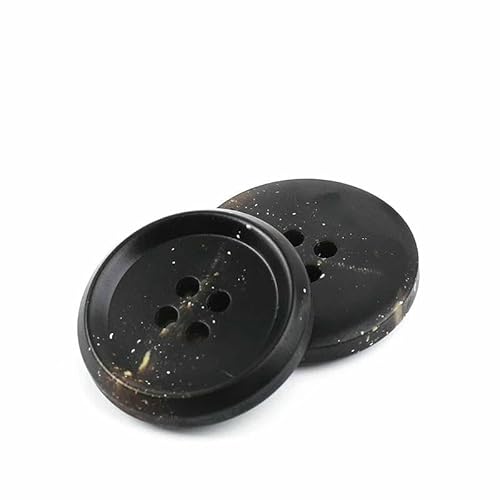 Neue 10 Stück Harzknöpfe mit 4 Löchern, Nähzubehör, Größe komplett für Kleidung, dekorative Knöpfe, handgefertigt, DIY-NK048-4-15mm von TBSKUY