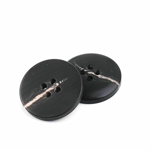 Neue 10 Stück Harzknöpfe mit 4 Löchern, Nähzubehör, Größe komplett für Kleidung, dekorative Knöpfe, handgefertigt, DIY-NK048-7-23,0 mm von TBSKUY