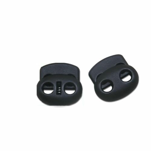 Neue 10 Stück Kordelstopper, Kordelenden, Knebelverschluss, Schnalle, Knopf, Weiß, Schwarz, Frost, Schnürsenkel, Sportbekleidung, DIY-Taschenzubehör, NO02 Black001 Neue 10 Stück Kordelstopper, Kordelenden, Knebelverschluss, Schnalle, Knopf, Weiß, Schwarz, Frost, Schnürsenkel, Sportbekleidung, DIY-Taschenzubehör, NO02 Black001 von TBSKUY