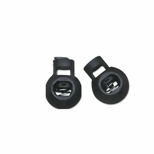 Neue 10 Stück Kordelstopper, Kordelenden, Knebelverschluss, Schnalle, Knopf, Weiß, Schwarz, Frost, Schnürsenkel, Sportbekleidung, DIY-Taschenzubehör, NO04 Black001 Neue 10 Stück Kordelstopper, Kordelenden, Knebelverschluss, Schnalle, Knopf, Weiß, Schwarz, Frost, Schnürsenkel, Sportbekleidung, DIY-Taschenzubehör, NO04 Black001 von TBSKUY