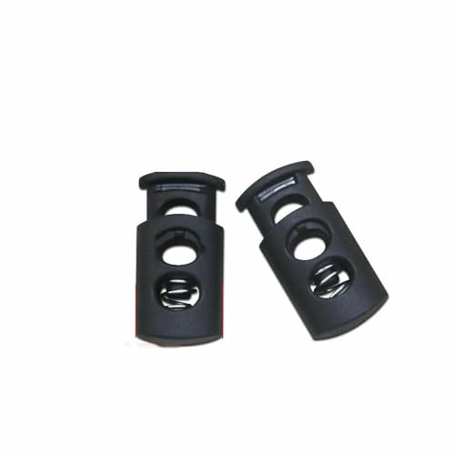 Neue 10 Stück Kordelstopper, Kordelenden, Knebelverschluss, Schnalle, Knopf, Weiß, Schwarz, Frost, Schnürsenkel, Sportbekleidung, DIY-Taschenzubehör, NO09 Black001 Neue 10 Stück Kordelstopper, Kordelenden, Knebelverschluss, Schnalle, Knopf, Weiß, Schwarz, Frost, Schnürsenkel, Sportbekleidung, DIY-Taschenzubehör, NO09 Black001 von TBSKUY