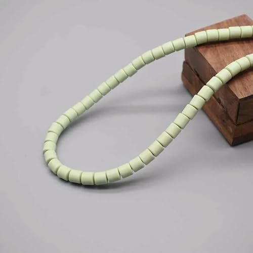 Neue 6 mm 60 Stück/Los Farbfass Polymer Clay Perlen Rohr Spacer Perlen für Schmuckherstellung DIY handgefertigtes Armband Zubehör-45-6 mm 60 Stück Menge von TBSKUY