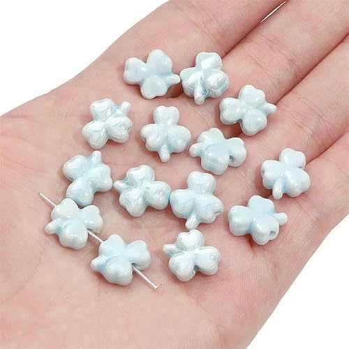 Niedliche handgefertigte Keramik-Porzellan-Kaninchen- -Perlen für Ohrringe, Halsketten, Armbänder, DIY-Schmuck, Bastelzubehör, 06, 2 Stück von TBSKUY
