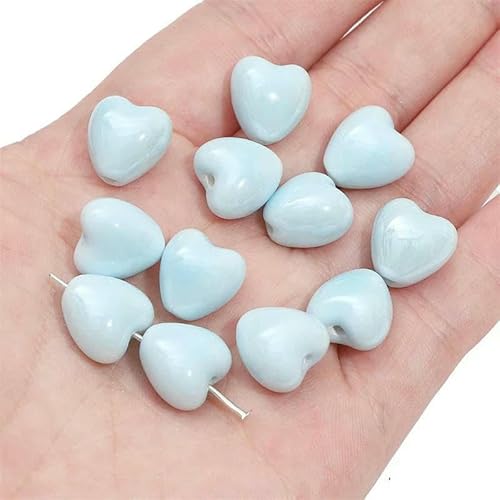 Niedliche handgefertigte Keramik-Porzellan-Kaninchen- -Perlen für Ohrringe, Halsketten, Armbänder, DIY-Schmuck, Bastelzubehör, 07, 2 Stück von TBSKUY