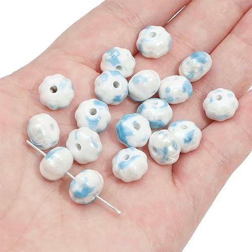 Niedliche handgefertigte Keramik-Porzellan-Kaninchen- -Perlen für Ohrringe, Halsketten, Armbänder, DIY-Schmuck, Bastelzubehör, 09, 2 Stück von TBSKUY