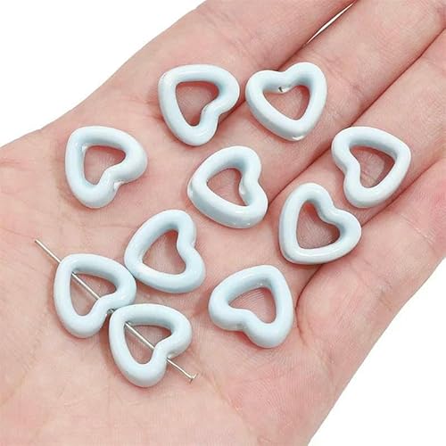 Niedliche handgefertigte Keramik-Porzellan-Kaninchen- -Perlen für Ohrringe, Halsketten, Armbänder, DIY-Schmuck, Bastelzubehör, 13, 2 Stück von TBSKUY