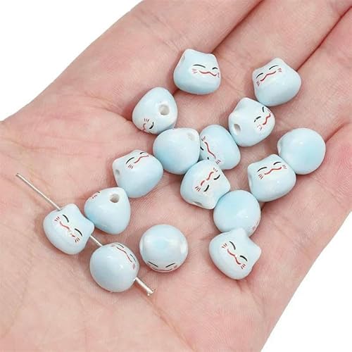 Niedliche handgefertigte Keramik-Porzellan-Kaninchen- -Perlen für Ohrringe, Halsketten, Armbänder, DIY-Schmuck, Bastelzubehör, 14, 2 Stück Niedliche handgefertigte Keramik-Porzellan-Kaninchen- -Perlen für Ohrringe, Halsketten, Armbänder, DIY-Schmuck, Bastelzubehör, 14, 2 Stück von TBSKUY