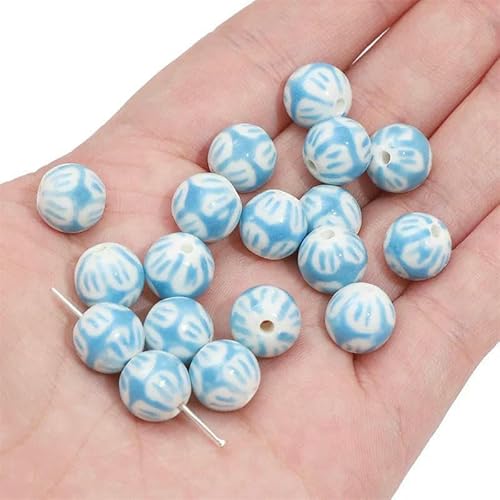 Niedliche handgefertigte Keramik-Porzellan-Kaninchen- -Perlen für Ohrringe, Halsketten, Armbänder, DIY-Schmuck, Bastelzubehör, 18, 1 Stück von TBSKUY