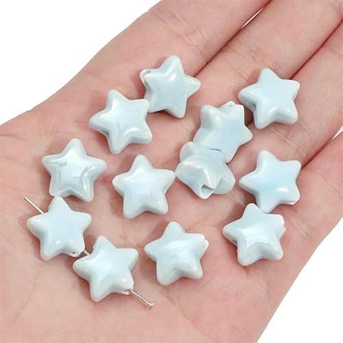 Niedliche handgefertigte Keramik-Porzellan-Kaninchen- -Perlen für Ohrringe, Halsketten, Armbänder, DIY-Schmuck, Bastelzubehör, 22, 2 Stück von TBSKUY
