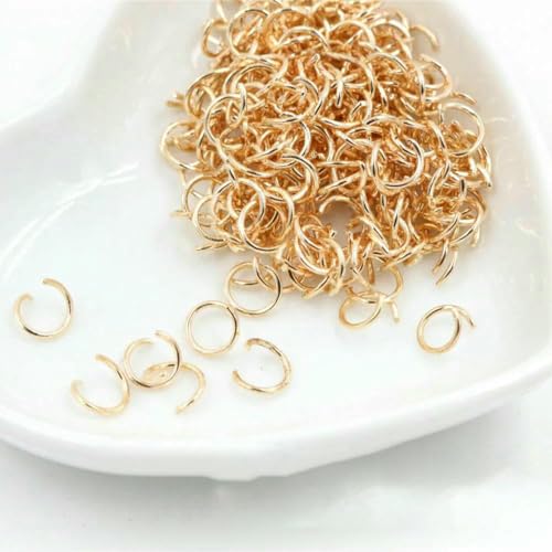 Offene Biegeringe, 200 Stück, 4, 5, 6, 7, 8, 10 mm, offene Biegeringe für DIY-Schmuckherstellung, Verbindungszubehör, KC Gold, 1,2 x 8 mm Offene Biegeringe, 200 Stück, 4, 5, 6, 7, 8, 10 mm, offene Biegeringe für DIY-Schmuckherstellung, Verbindungszubehör, KC Gold, 1,2 x 8 mm von TBSKUY