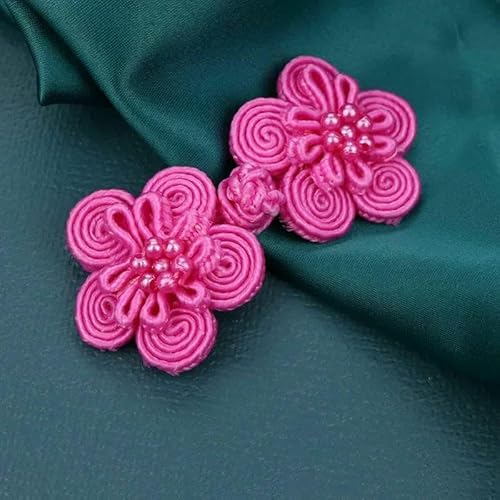 Paar Blumen-Chinesische Frosch-Verschlussknöpfe Knotenverschluss Nähen Handarbeit Basteln DIY Cheongsam Stoffknopf-8-30 65mm von TBSKUY