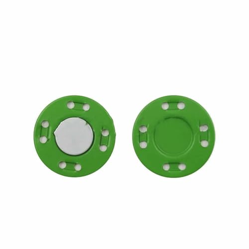 Paar Magnetknöpfe, unsichtbare Metallknöpfe, Nähzubehör für Jacken, Mäntel, Strickjacken, Taschen, handgefertigte DIY-Nähknöpfe, Grasgrün, 12,5 mm Paar Magnetknöpfe, unsichtbare Metallknöpfe, Nähzubehör für Jacken, Mäntel, Strickjacken, Taschen, handgefertigte DIY-Nähknöpfe, Grasgrün, 12,5 mm von TBSKUY