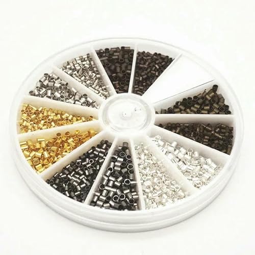 Quetschperlen, Röhrenperlen, Kordelabdeckungen, Enden, gemischte Farben, Schmuckzubehör, Blei, gemischt, 6 Farben, 2 Größen, Durchmesser 1,5 mm und 2,0 mm, 6 Farben Quetschperlen, Röhrenperlen, Kordelabdeckungen, Enden, gemischte Farben, Schmuckzubehör, Blei, gemischt, 6 Farben, 2 Größen, Durchmesser 1,5 mm und 2,0 mm, 6 Farben von TBSKUY