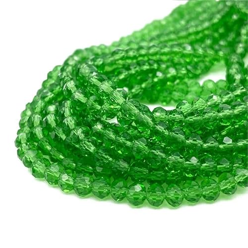 Rondelle 2 3 4 6 8 mm facettierte Kristallperlen, lose Abstandshalter, Glasperlen zur Schmuckherstellung, DIY-Ohrring-Armbänder, Zubehör-c13-8 mm, ca. 68 Stück von TBSKUY