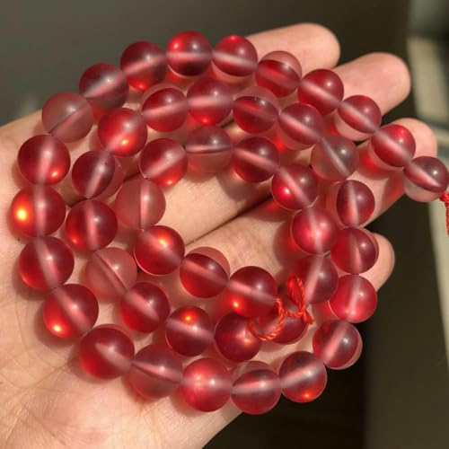 Rote Korallen-Jade-Perlen, Naturstein, Chalcedon, Achate, rund, lose Mineralperlen für die Schmuckherstellung, DIY, handgefertigtes Armband, 15 Zoll, matter Kristall, 4,0 mm, ca. 91 Stück Rote Korallen-Jade-Perlen, Naturstein, Chalcedon, Achate, rund, lose Mineralperlen für die Schmuckherstellung, DIY, handgefertigtes Armband, 15 Zoll, matter Kristall, 4,0 mm, ca. 91 Stück von TBSKUY