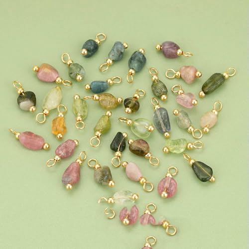 Schmuck zubehör, natürliche stein, 18k gold überzogen, kupfer, hand made, schmuck machen, charme, diy anhänger, 20 stücke/lot-C32416S von TBSKUY
