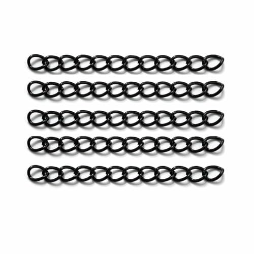Schwarzer Karabinerverschluss, Schlüsselanhänger, Schlüsselband, Schnur, Faden, Biegering, Stern, Herz, Schlüsselanhänger, Verbinder für Schmuckherstellung, 50 mm, 50 Stück Schwarzer Karabinerverschluss, Schlüsselanhänger, Schlüsselband, Schnur, Faden, Biegering, Stern, Herz, Schlüsselanhänger, Verbinder für Schmuckherstellung, 50 mm, 50 Stück von TBSKUY