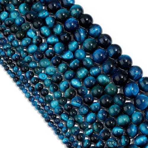 Strang natürliche Tigerauge-Steinperlen, mehrfarbig, runde, lose Abstandsperlen, 4–12 mm, für die Schmuckherstellung, DIY-Armbandzubehör, Seeblau, 12 mm Strang natürliche Tigerauge-Steinperlen, mehrfarbig, runde, lose Abstandsperlen, 4–12 mm, für die Schmuckherstellung, DIY-Armbandzubehör, Seeblau, 12 mm von TBSKUY
