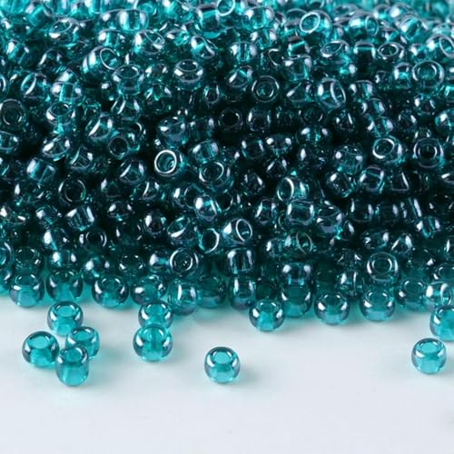 Transparent glasiertes, hochwertiges Rocailles-Perlen-Zubehör für den Heimgebrauch, CJ 11/0, 10 g/Tube, geeignet für alle Arten von Heimwerkerarbeiten.-CJ-521-2 mm von TBSKUY