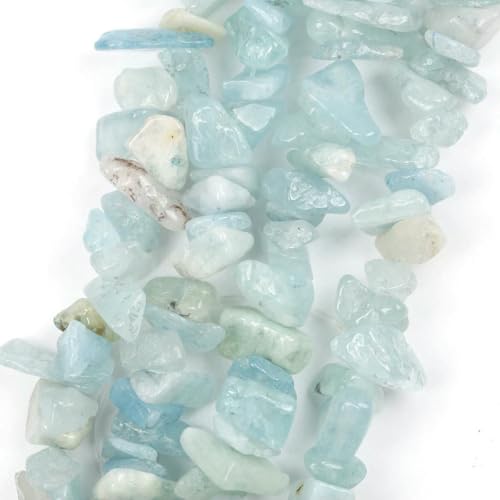 Unregelmäßige Freeform-Chip-Kiesperlen, Naturstein, Amethyste, Tigerauge-Perlen zur Schmuckherstellung, 3–5–8–12 mm, DIY-Halskette, 40,6 cm, Aquamarin, 8–12 mm, 40,6 cm Unregelmäßige Freeform-Chip-Kiesperlen, Naturstein, Amethyste, Tigerauge-Perlen zur Schmuckherstellung, 3–5–8–12 mm, DIY-Halskette, 40,6 cm, Aquamarin, 8–12 mm, 40,6 cm von TBSKUY
