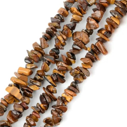 Unregelmäßige Freeform-Chip-Kiesperlen, Naturstein, Amethyste, Tigerauge-Perlen zur Schmuckherstellung, 3–5–8–12 mm, DIY-Halskette, 40,6 cm, Gelbes Tigerauge, 5–8 mm, 40,6 cm Unregelmäßige Freeform-Chip-Kiesperlen, Naturstein, Amethyste, Tigerauge-Perlen zur Schmuckherstellung, 3–5–8–12 mm, DIY-Halskette, 40,6 cm, Gelbes Tigerauge, 5–8 mm, 40,6 cm von TBSKUY