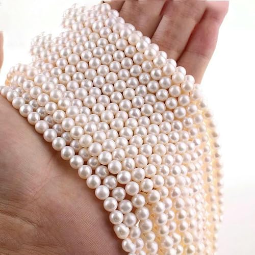 Unregelmäßige natürliche barocke Süßwasserperlen, Stern, Zahnstocher, Blumen-Abstandshalter, für Schmuckherstellung, DIY-Halsketten, Armbänder, 5A, fast rund, 6–6,5 Unregelmäßige natürliche barocke Süßwasserperlen, Stern, Zahnstocher, Blumen-Abstandshalter, für Schmuckherstellung, DIY-Halsketten, Armbänder, 5A, fast rund, 6–6,5 von TBSKUY
