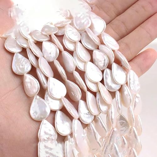 Unregelmäßige natürliche barocke Süßwasserperlen, Stern, Zahnstocher, Blumen-Abstandshalter, für Schmuckherstellung, DIY-Halsketten, Armbänder, flacher Wassertropfen 1318 von TBSKUY