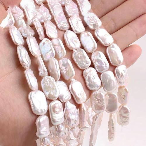 Unregelmäßige natürliche barocke Süßwasserperlen, Stern, Zahnstocher, Blumen-Abstandshalter, für die Schmuckherstellung, DIY-Halsketten, Armbänder, 3A, Rechteck, 1118 von TBSKUY