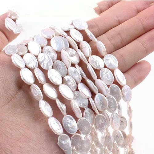 Unregelmäßige natürliche barocke Süßwasserperlen, Stern, Zahnstocher, Blumen-Abstandshalter, für die Schmuckherstellung, DIY-Halsketten und Armbänder, 5A, oval, 1013 von TBSKUY