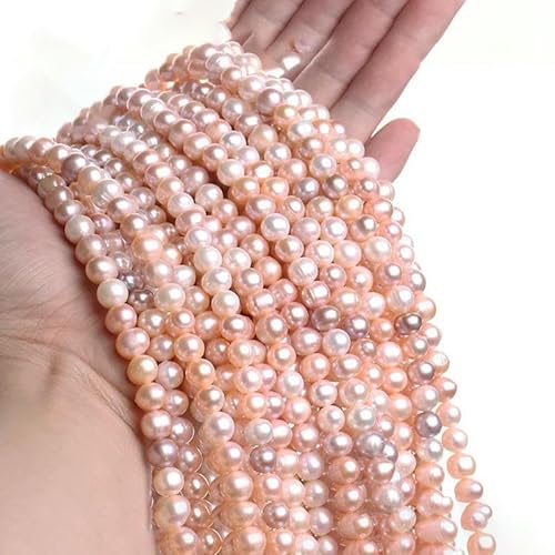 Unregelmäßige natürliche barocke Süßwasserperlen, Stern-Zahnstocher, Blumen-Abstandshalter für Schmuckherstellung, DIY-Halskettenarmbänder, 8–9, Kartoffel, 3A von TBSKUY