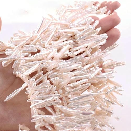 Unregelmäßige natürliche barocke Süßwasserperlen, Stern-Zahnstocher-Blumen-Abstandshalterperle zur Schmuckherstellung, DIY-Halskettenarmbänder, 6A lang, 30 Unregelmäßige natürliche barocke Süßwasserperlen, Stern-Zahnstocher-Blumen-Abstandshalterperle zur Schmuckherstellung, DIY-Halskettenarmbänder, 6A lang, 30 von TBSKUY
