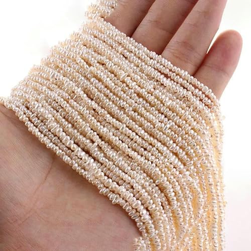 Unregelmäßige natürliche barocke Süßwasserperlen, Stern-Zahnstocher-Blumen-Abstandshalterperle zur Schmuckherstellung, DIY-Halskettenarmbänder-4A Brot 1823 von TBSKUY