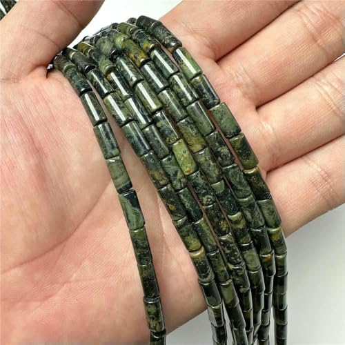 Zylinderperlen aus Naturstein, Quarzröhren-Edelsteine, Kristallachate, Säulenperlen für die Schmuckherstellung, Armbänder, DIY-Halsketten, 4,5 x 9 mm, 14 Kambaba-5 x 9 mm, ca. 38–40 Perlen Zylinderperlen aus Naturstein, Quarzröhren-Edelsteine, Kristallachate, Säulenperlen für die Schmuckherstellung, Armbänder, DIY-Halsketten, 4,5 x 9 mm, 14 Kambaba-5 x 9 mm, ca. 38–40 Perlen von TBSKUY