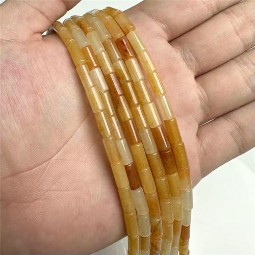 Zylinderperlen aus Naturstein, Quarzröhren-Edelsteine, Kristallachate, Säulenperlen für die Schmuckherstellung, Armbänder, DIY-Halsketten, 4,5 x 9 mm – 9 Aventurin, 5 x 9 mm, ca. 38–40 Perlen Zylinderperlen aus Naturstein, Quarzröhren-Edelsteine, Kristallachate, Säulenperlen für die Schmuckherstellung, Armbänder, DIY-Halsketten, 4,5 x 9 mm – 9 Aventurin, 5 x 9 mm, ca. 38–40 Perlen von TBSKUY