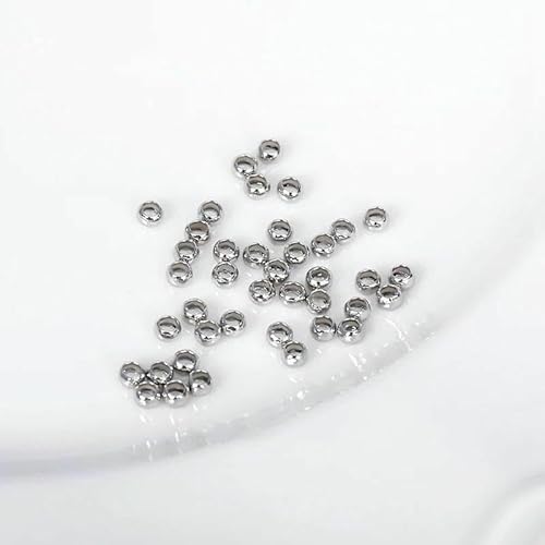 Zylindrische Quetschperle für die Schmuckherstellung, 14 Karat/18 Karat vergoldet, 2 mm, Röhren-Quetschperlen, rhodiniert_a-2 mm, 100 Stück Zylindrische Quetschperle für die Schmuckherstellung, 14 Karat/18 Karat vergoldet, 2 mm, Röhren-Quetschperlen, rhodiniert_a-2 mm, 100 Stück von TBSKUY