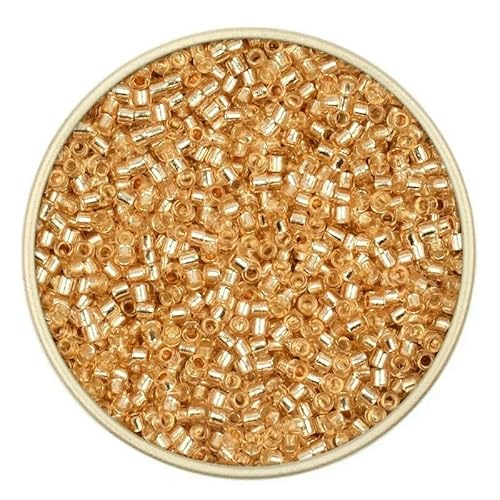 mm 11/0 einheitliche lose Röhre, silberfarbene Innenseite, Rocailles-Perlen, tschechische Glasperlen, Armbänder, Halsketten, Ringe, Rocailles-Perlen für Heimwerker, 22–20 g von TBSKUY