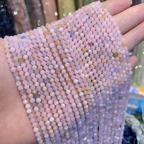 mm Naturstein-Amethyst-Tigerauge-Lapislazuli-Perlen mit leuchtenden Perlen, Schmuckherstellung, DIY-Halsketten-Armband-Schmuck-Morganit-3,0 mm von TBSKUY