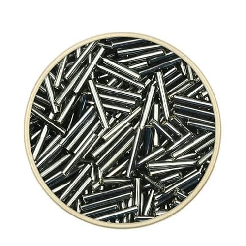 x 12 mm lange gefütterte Röhrenperlen, tschechische Glasperlen, Abstandsperlen für die Schmuckherstellung, DIY, österreichischer Kristall – 5L21 – ca. 200 Stück, 12,5 g von TBSKUY
