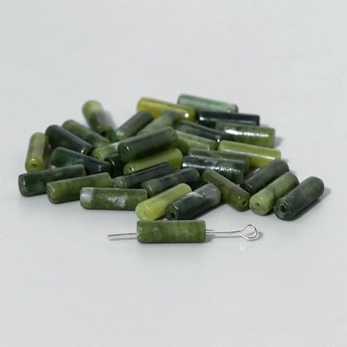 x 13,0 mm, runder Zylinder aus Naturstein, Achat-Abstandshalterperlen für DIY-Schmuckherstellung, Armbänder, Halsketten, Ohrstecker, Charm-Zubehör – 16. Russische Jade – 4 x 13,0 mm (ca. 28 Stü x 13,0 mm, runder Zylinder aus Naturstein, Achat-Abstandshalterperlen für DIY-Schmuckherstellung, Armbänder, Halsketten, Ohrstecker, Charm-Zubehör – 16. Russische Jade – 4 x 13,0 mm (ca. 28 Stü von TBSKUY