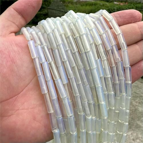 x 13,0 mm natürliche zylinderförmige Steinperlen, Opal-Achate, Imperial Stone Tube Bead, Energieheilungs-Edelsteinperlen für die Schmuckherstellung, DIY-11.Opal-4 x 13,0 mm, ca. 30 Stück x 13,0 mm natürliche zylinderförmige Steinperlen, Opal-Achate, Imperial Stone Tube Bead, Energieheilungs-Edelsteinperlen für die Schmuckherstellung, DIY-11.Opal-4 x 13,0 mm, ca. 30 Stück von TBSKUY