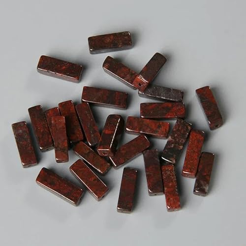 x 13,0 mm quadratische Röhrenperle, Naturstein, Lapislazuli, Achate, rechteckige flache Perlen, Anhänger für Schmuckherstellung, DIY-Wickel-Chakra-Armband, Bulk-33, Blutstein, 4 x 13,0 mm, ca. 28 S x 13,0 mm quadratische Röhrenperle, Naturstein, Lapislazuli, Achate, rechteckige flache Perlen, Anhänger für Schmuckherstellung, DIY-Wickel-Chakra-Armband, Bulk-33, Blutstein, 4 x 13,0 mm, ca. 28 S von TBSKUY