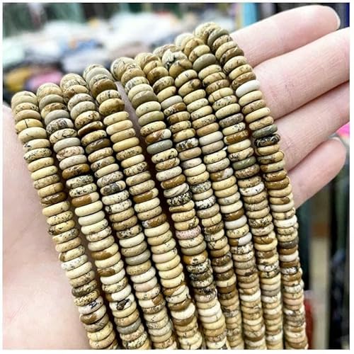 x 2 mm, flacher, runder Naturstein, Amethyst, Labradorit, Achat, Rondelle, lose Perlen zur Schmuckherstellung, DIY-Armband, Bilderstein, 2 x 6 mm, 175 Stück x 2 mm, flacher, runder Naturstein, Amethyst, Labradorit, Achat, Rondelle, lose Perlen zur Schmuckherstellung, DIY-Armband, Bilderstein, 2 x 6 mm, 175 Stück von TBSKUY
