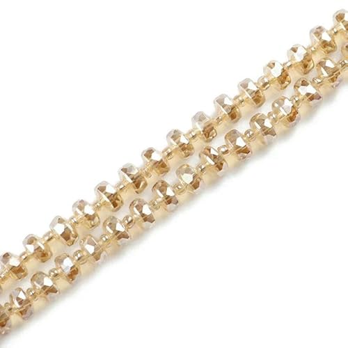 x 6 mm, 50 Stück, Radform, österreichischer Kristall, flach, rund, Abstandshalter, Glasperlen, lose Perlen zur Schmuckherstellung, Armbänder, Zubehör, DIY-Gold-Champagner, 6 x 8 mm, 50 Stück x 6 mm, 50 Stück, Radform, österreichischer Kristall, flach, rund, Abstandshalter, Glasperlen, lose Perlen zur Schmuckherstellung, Armbänder, Zubehör, DIY-Gold-Champagner, 6 x 8 mm, 50 Stück von TBSKUY